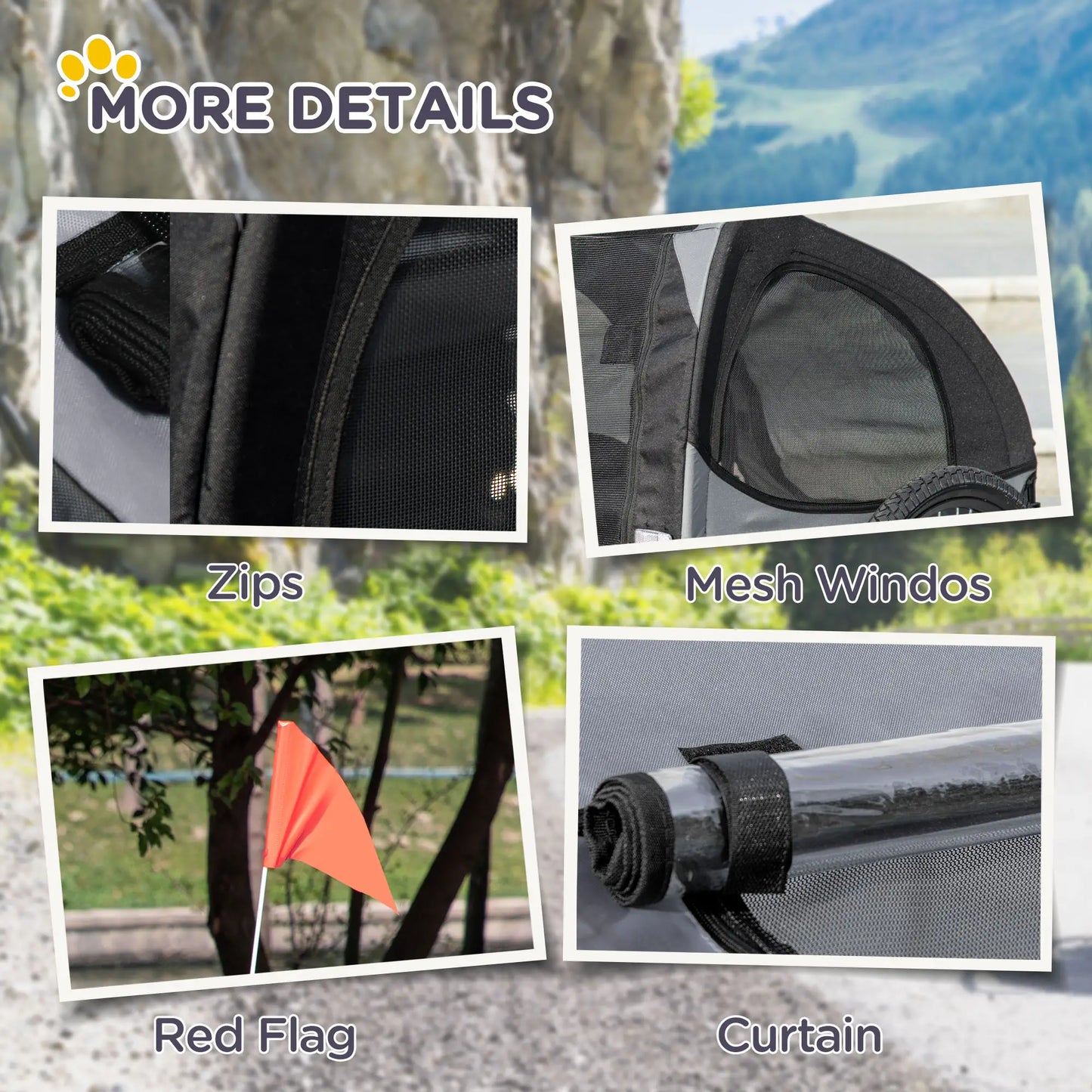 Dog Bike Trailer, Hitch Coupler, Quick Release Wheels, Medium, Black Dog Bike Trailers & Strollers at Gallery Canada