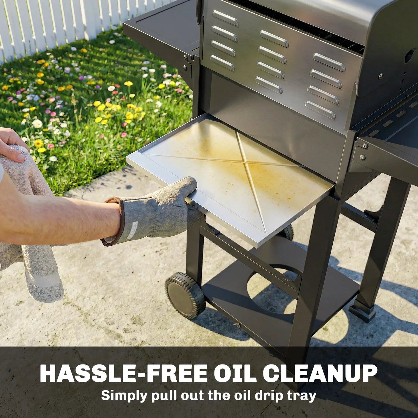 2 Burner Propane Gas Grill With Wheels, 18,400 BTU, Black Propane Gas Grills at Gallery Canada
