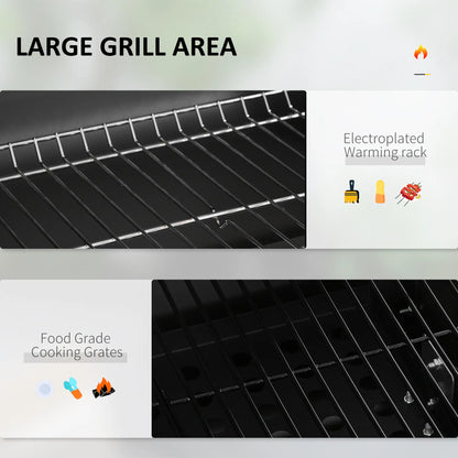 Portable Stainless Steel BBQ Trolley Grill With Wheels, Side Shelf Charcoal BBQ Grils at Gallery Canada