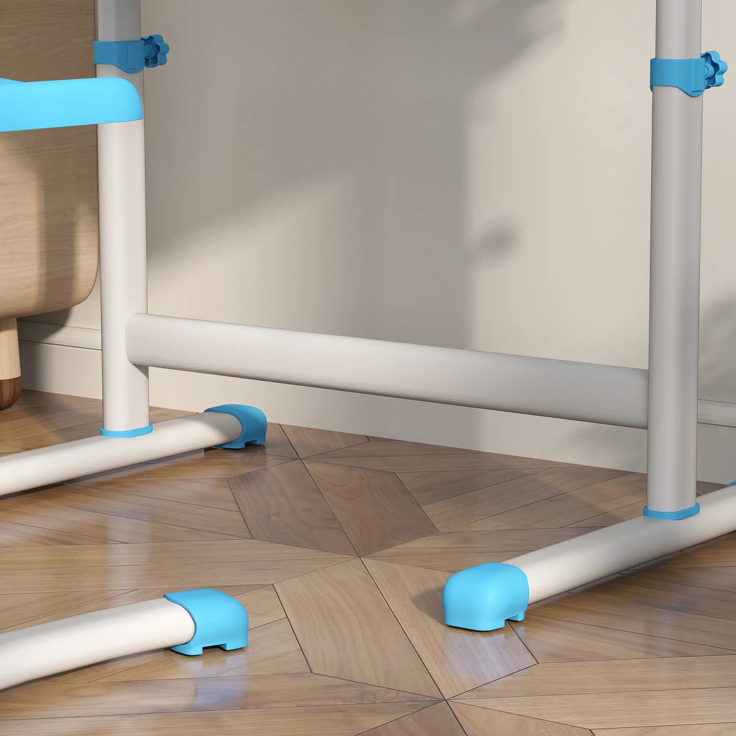 Adjustable Study Table, Chair Set with Drawer, Blue Kids Desk Sets at Gallery Canada