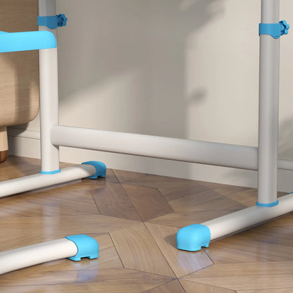 Adjustable Study Table, Chair Set with Drawer, Blue Kids Desk Sets at Gallery Canada