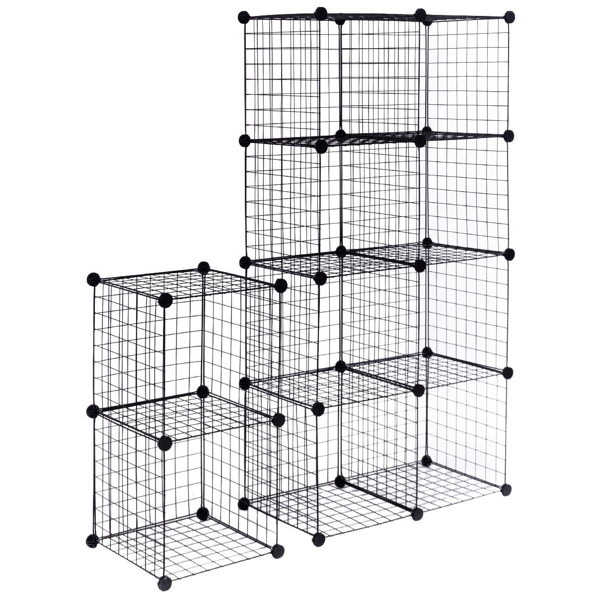 DIY 12-Cube Metal Grid Wire Storage Cubes, 42" x 14" x 56" Clothing & Closet Storage at Gallery Canada