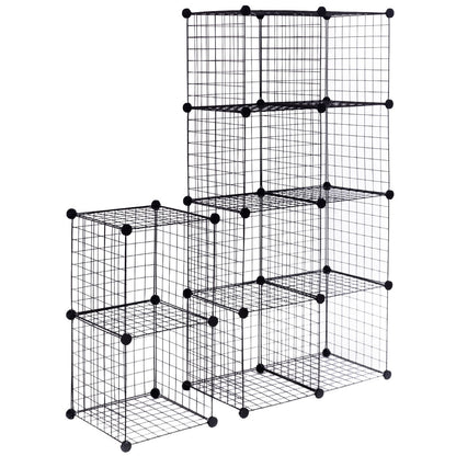DIY 12-Cube Metal Grid Wire Storage Cubes, 42" x 14" x 56" Clothing & Closet Storage at Gallery Canada