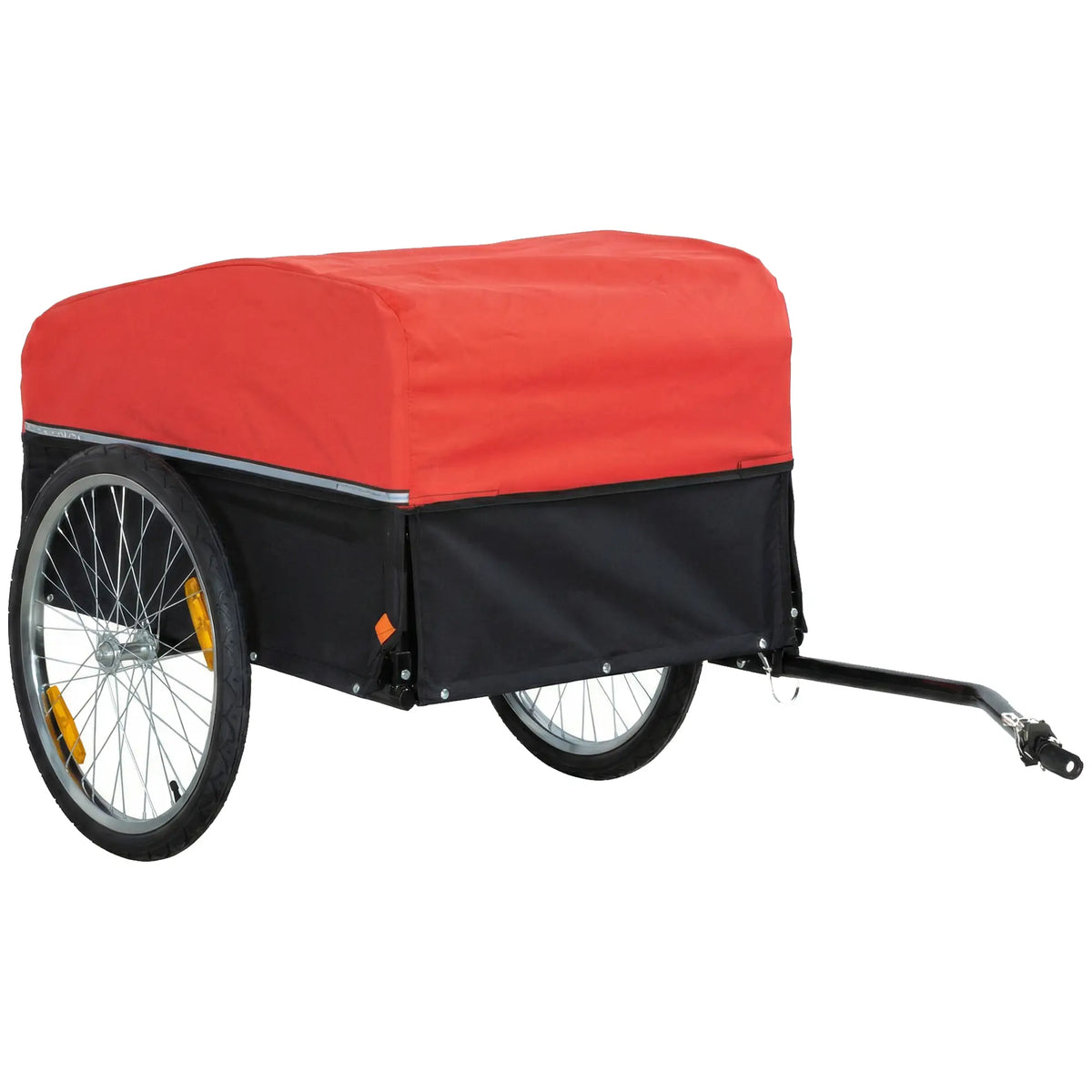 Bike Trailer, Cargo Trailer with 45 Gal Storage Box, 20" Tires, 88 lbs Capacity Bike Cargo Trailers Multi Colour at Gallery Canada