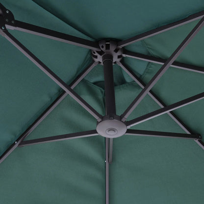 15ft Double-Sided Patio Umbrella, Dark Green Sun Umbrellas at Gallery Canada