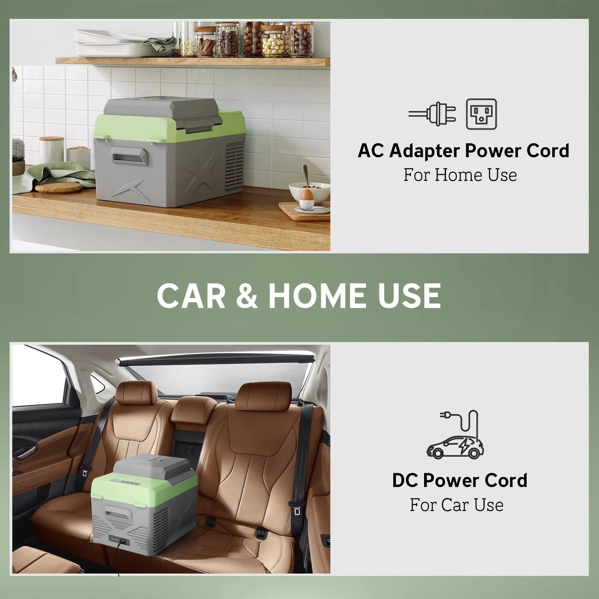 12QT Car Refrigerator, 12/24V DC, 110-240V AC, -68℉~68℉, Portable Cooler Car Coolers at Gallery Canada