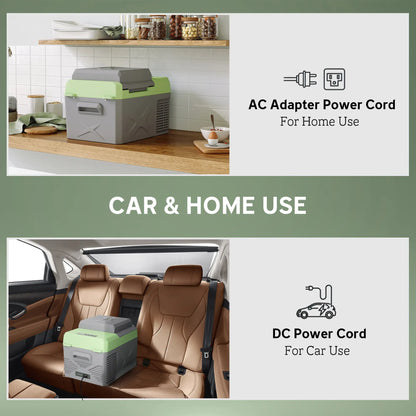 12QT Car Refrigerator, 12/24V DC, 110-240V AC, -68℉~68℉, Portable Cooler Car Coolers at Gallery Canada