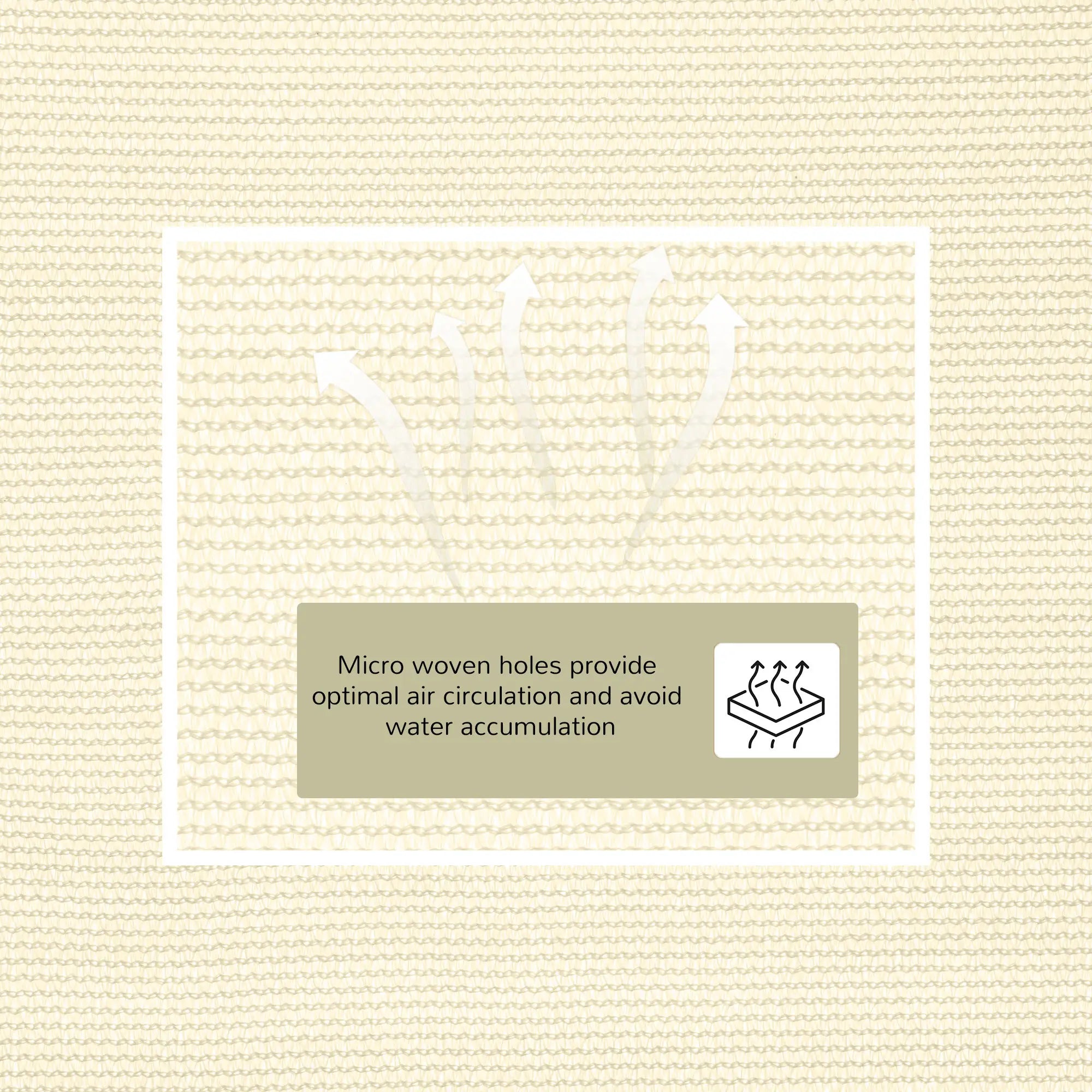 10' x 10' x 10' Triangle Sun Shade Sail, UV Block Fabric Canopy, Cream Shade Sails at Gallery Canada