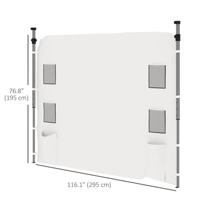 Instant Canopy Sidewall, 10 x 10 ft, 1 Pack, White Gazebo Sidewalls at Gallery Canada