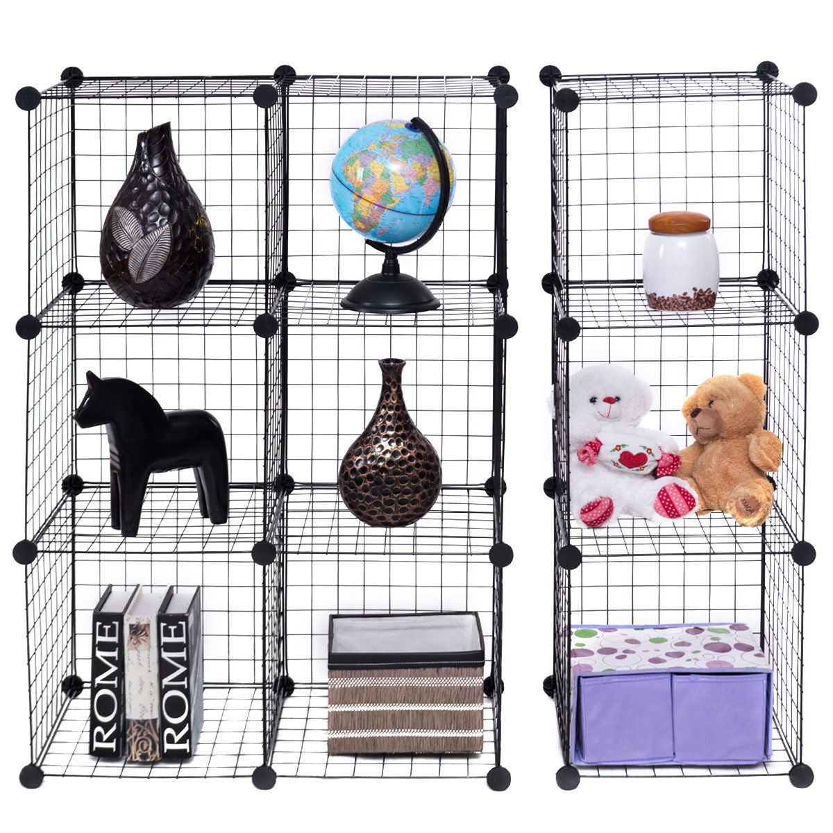 DIY 12-Cube Metal Grid Wire Storage Cubes, 42