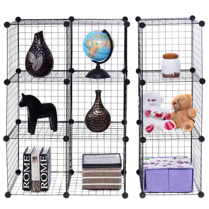 DIY 12-Cube Metal Grid Wire Storage Cubes, 42" x 14" x 56" Clothing & Closet Storage at Gallery Canada