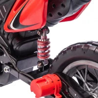 Moto électrique pour enfants 12V, à conduire, roues d'entraînement, rouge