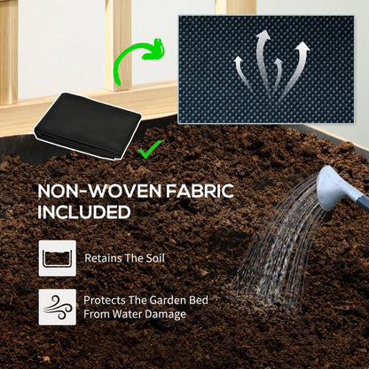 Distressed Wood Planter Box with Trellis, Raised Garden Bed, Natural Wooden Planter Boxes at Gallery Canada