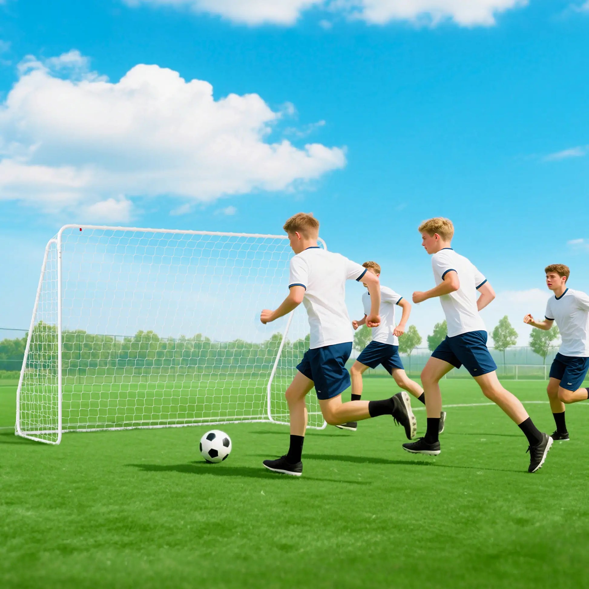 Soccer Goal, Soccer Net, 10 x 4 ft, White Soccer at Gallery Canada