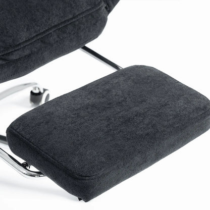 Big & Tall Office Chair, High Back, Snowflake Velvet, Black