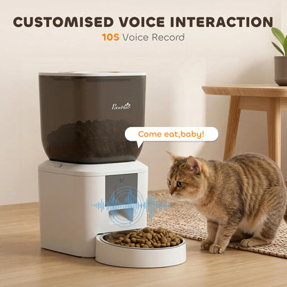 Distributeur automatique de nourriture pour chat intelligent 8L, contrôle via application WiFi