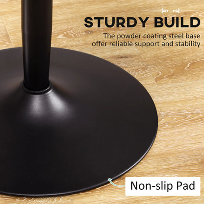 Modern Kitchen Table for 2, Round Dining Table, Steel Base, Black Bar Tables & Dining Tables at Gallery Canada