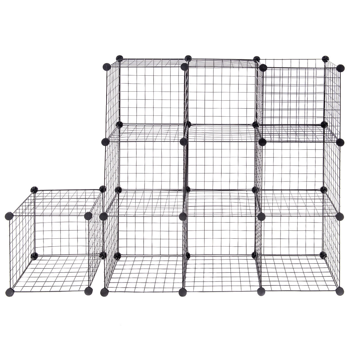 DIY 12-Cube Metal Grid Wire Storage Cubes, 42" x 14" x 56" Clothing & Closet Storage at Gallery Canada