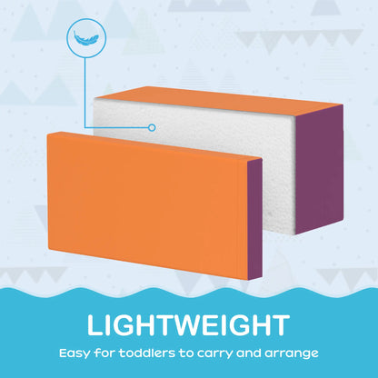 7 Pieces Soft Play Foam Climbing Blocks, Indoor Kids Play Toys, Dark Kids Gym & Playmats at Gallery Canada