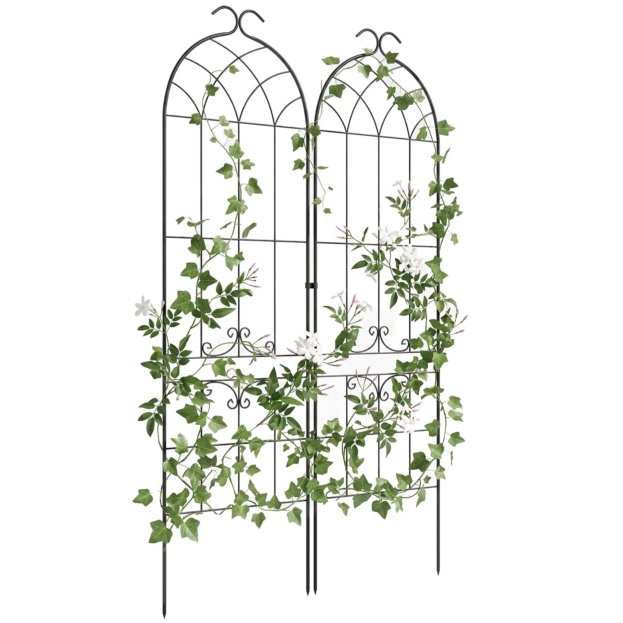 2 Pcs Metal Garden Trellis for Climbing Plants, Outdoor Plant Support Plant Stands at Gallery Canada