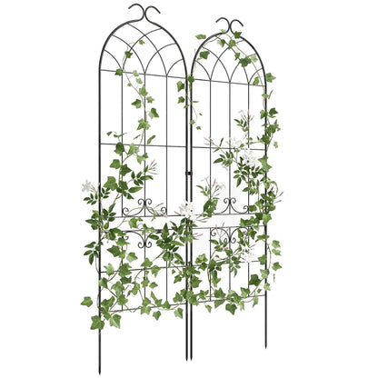 2 Pcs Metal Garden Trellis for Climbing Plants, Outdoor Plant Support Plant Stands at Gallery Canada