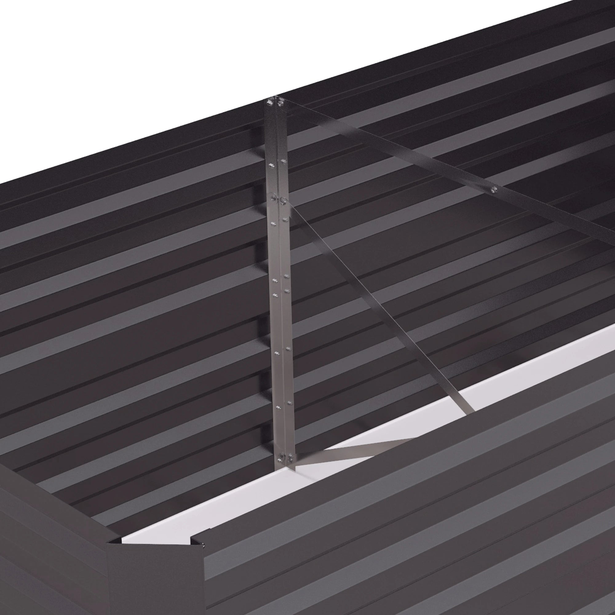 Galvanized Raised Garden Bed, Steel Outdoor Planter, 71