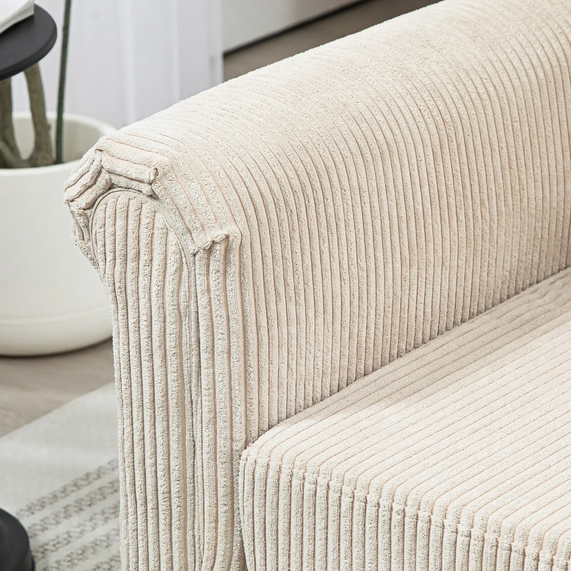 Vintage Loveseat, Upholstered 2 Seater Sofa, Beige 2-Seater Sofas at Gallery Canada