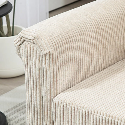 Vintage Loveseat, Upholstered 2 Seater Sofa, Beige 2-Seater Sofas at Gallery Canada