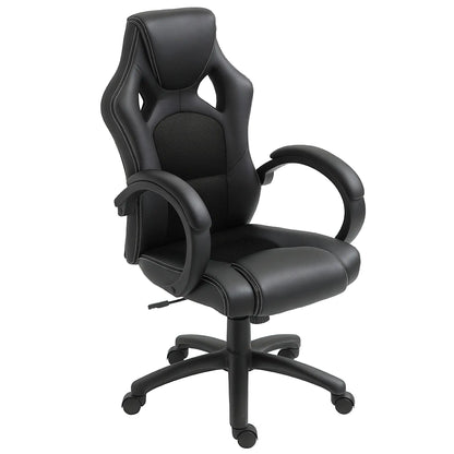 Racing Gaming Chair, Swivel Wheels, Padded Headrest, Tilt, Black Executive & Manager Chairs Black at Gallery Canada