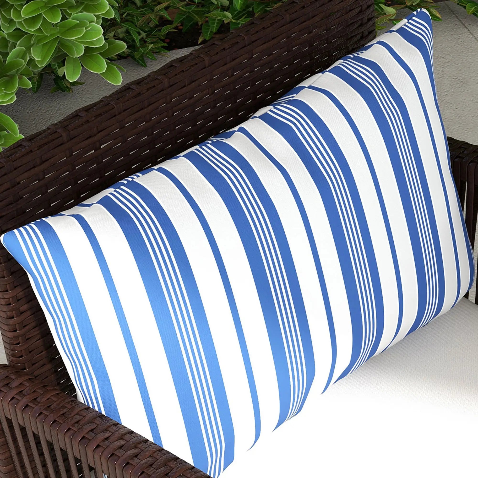 3-Piece Wicker Bar Set, Patio Table with Cushions, 25.2