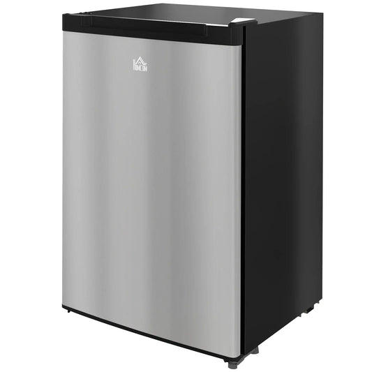 Upright Freezer, 3 Cu.Ft Mini Freezer with Reversible Single Door, Adjustable Thermostat for Home, Dorm, Silver Small Kitchen Appliances Silver at Gallery Canada