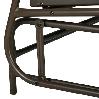 2-Person Outdoor Glider Bench, Swing Chair with Mesh, Table, Steel Frame Outdoor Gliders at Gallery Canada