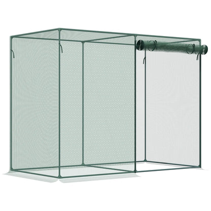 6.5 x 3.3ft Crop Cage, Plant Protector, Zippered Door, Storage Bag, Green Walk In Greenhouses at Gallery Canada