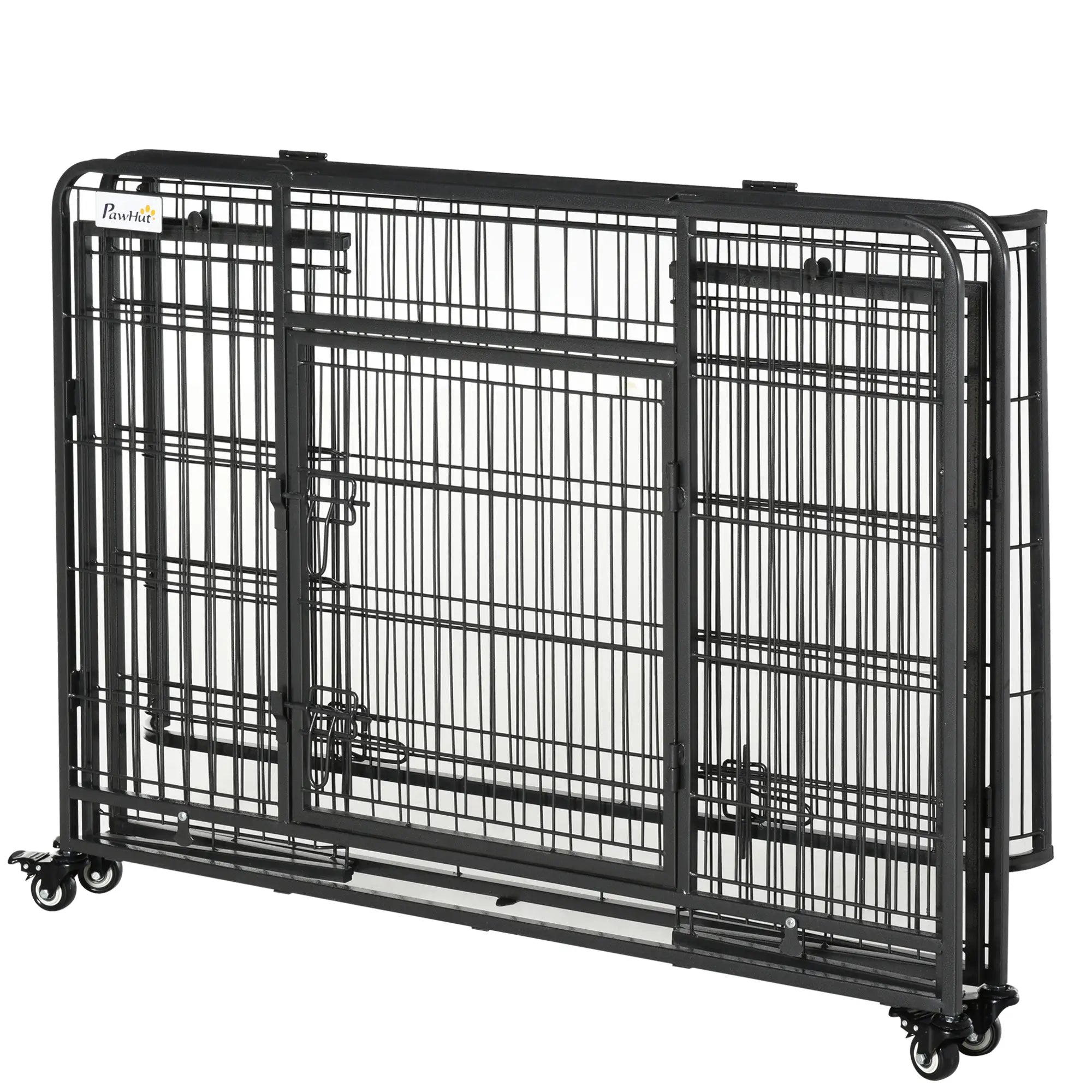 Heavy Duty Folding Dog Crate, Large Size 43