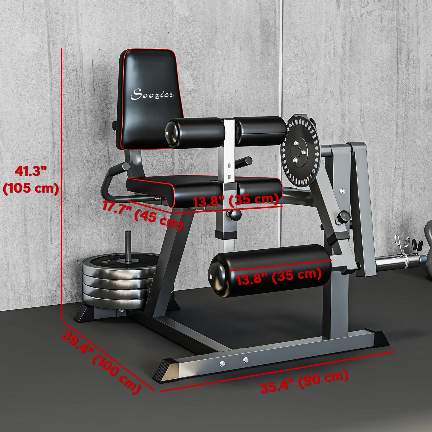 Leg Extension Machine Adjustable Leg Extension and Curl Machine with Plate Loaded for Leg Extension Strength Training Equipment at Gallery Canada