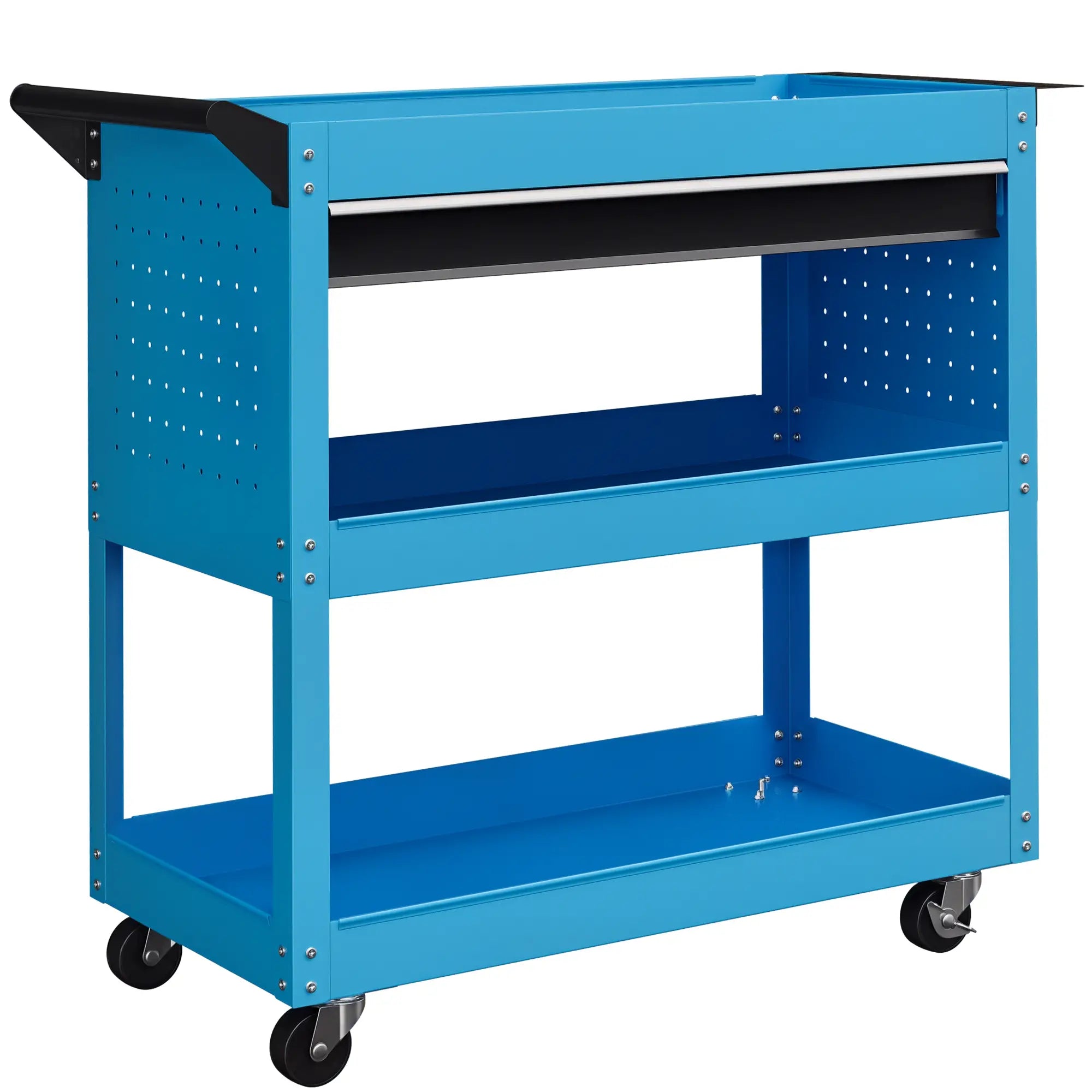 Tool Cart On Wheels, Ball Bearing Drawer, Storage Trays, Blue Tool Organizers at Gallery Canada