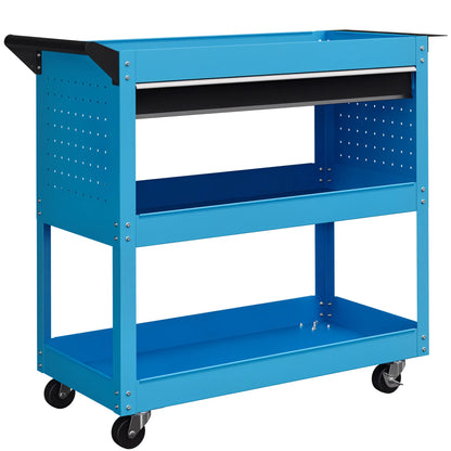 Tool Cart On Wheels, Ball Bearing Drawer, Storage Trays, Blue Tool Organizers at Gallery Canada