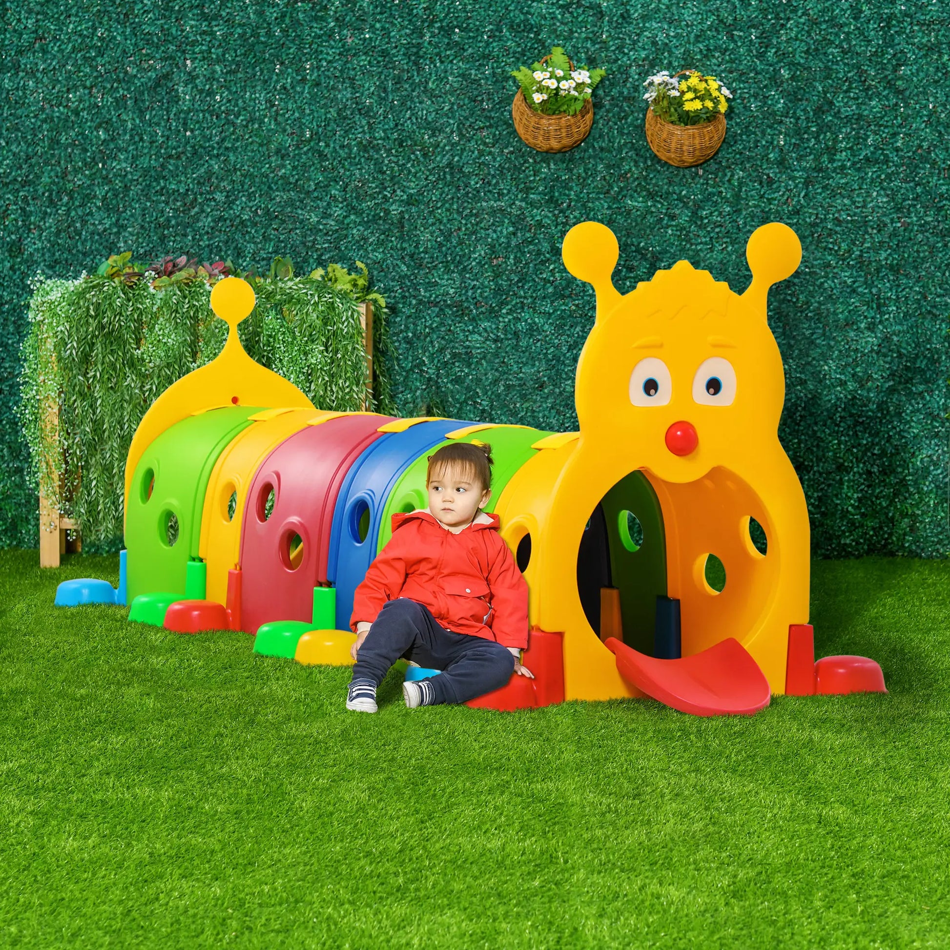 Caterpillar Tunnel for Kids, 3-6 Years, Multicoloured Children's Play Tunnels at Gallery Canada
