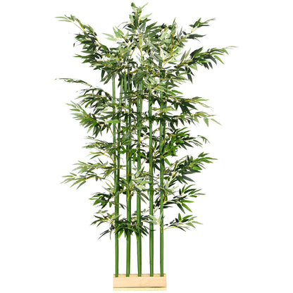 5ft Artificial Bamboo Tree, Faux Plant, Pine Wood Base, Indoor Decor Artificial Trees Green at Gallery Canada