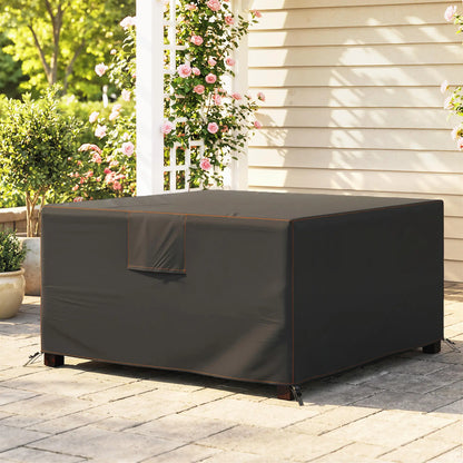 Waterproof Heavy Duty Patio Furniture Cover, 55.1" x 55.1" x 28.1", Black Patio Furniture Covers at Gallery Canada