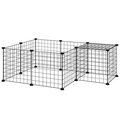 Pet Playpen, DIY Cage For Small Animals, Guinea Pigs, Hedgehogs, Black Houses & Habitats Black at Gallery Canada