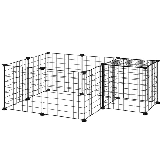 Pet Playpen, DIY Cage For Small Animals, Guinea Pigs, Hedgehogs, Black Houses & Habitats Black at Gallery Canada
