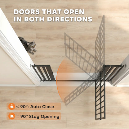 55" Extra Tall Pet Gate, 30-41" Wide, Adjustable, Pressure Mounted