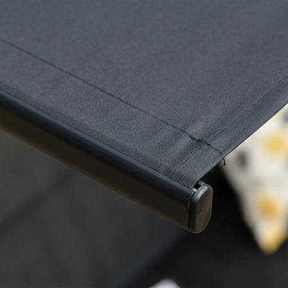 2-Person Porch Swing Chair, Adjustable Canopy, Breathable Seat, Black Patio Swings with Stand at Gallery Canada