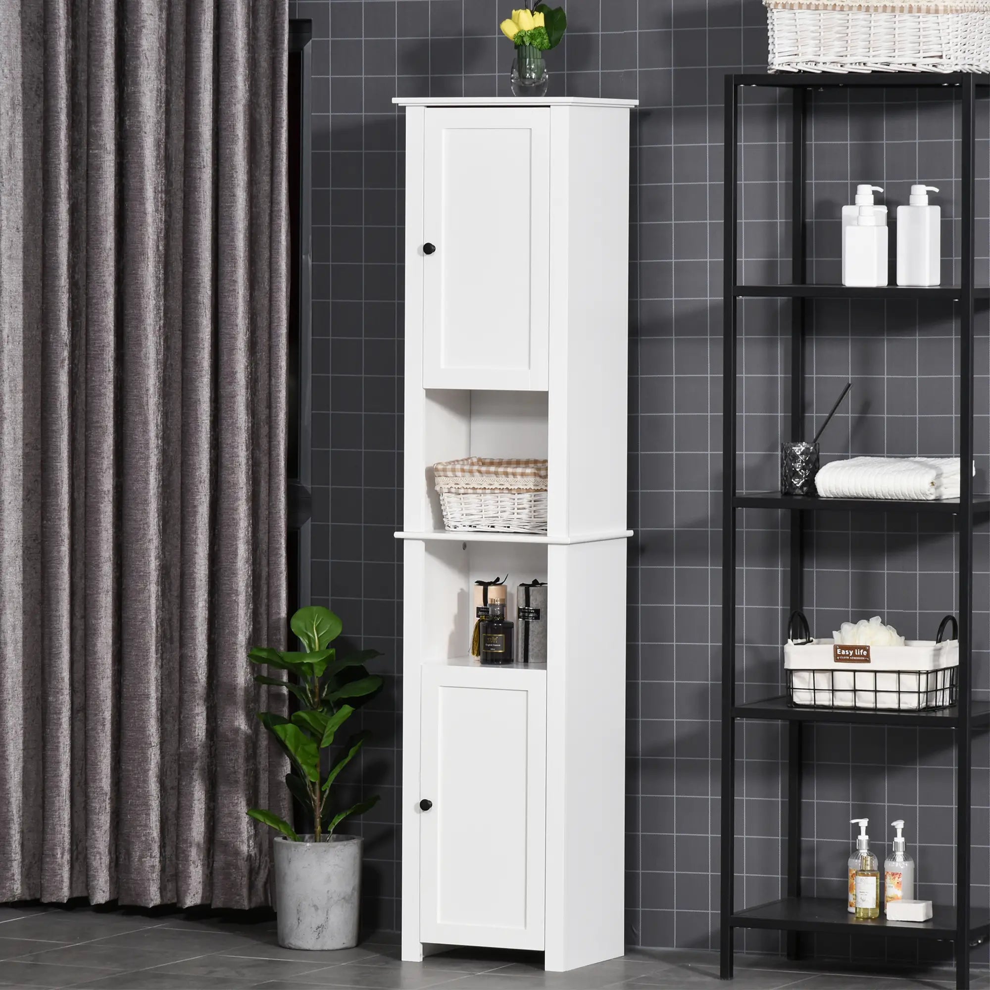 Tall Medicine Cabinet, Freestanding Bathroom Storage, White Bathroom Cabinets at Gallery Canada
