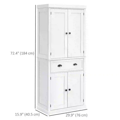 Kitchen Cabinet With 2 Drawers, MDF Board, White Kitchen Pantry Cabinets at Gallery Canada