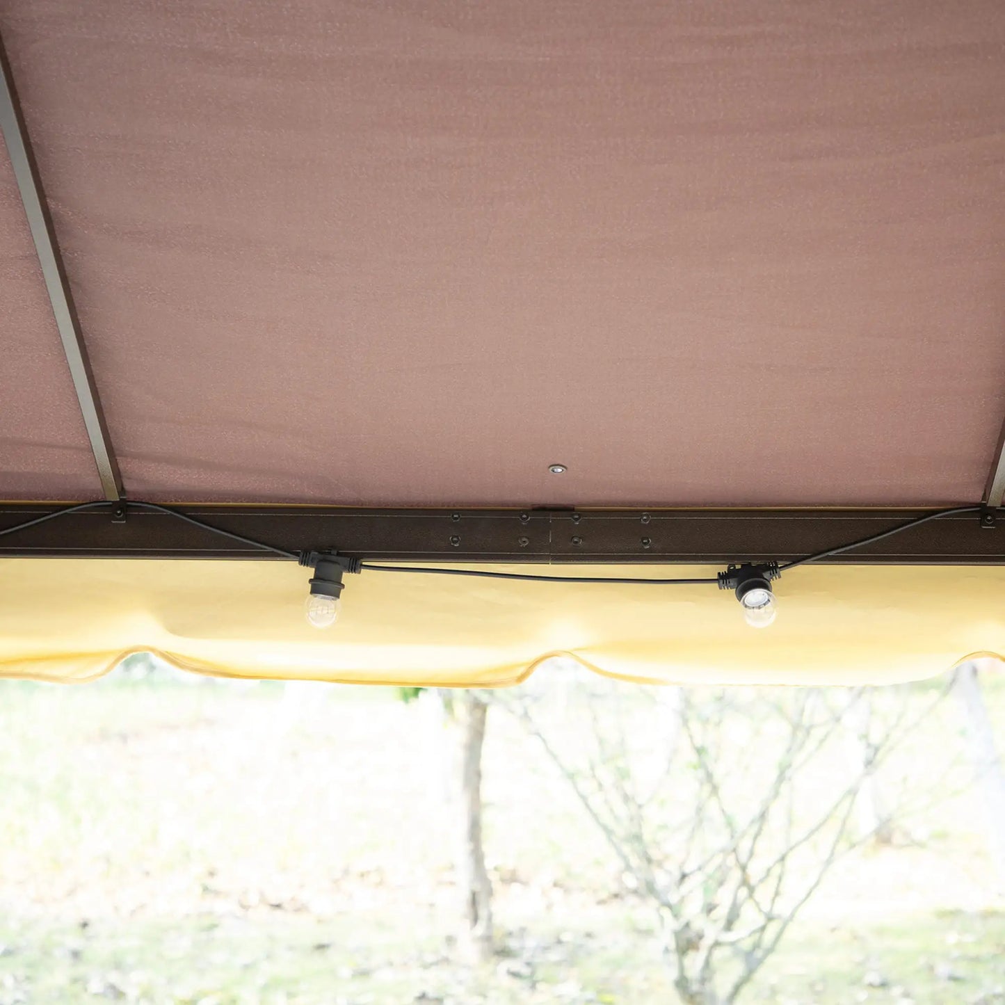 10 x 13ft Aluminum Gazebo, Double Tier Canopy, Netting, Curtains, Coffee Gazebos at Gallery Canada
