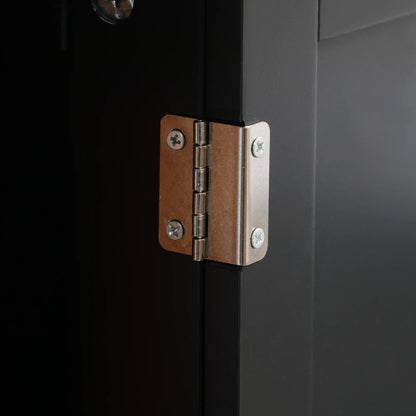Under Sink Bathroom Cabinet, 2 Doors with Shelf, Black Bathroom Cabinets at Gallery Canada