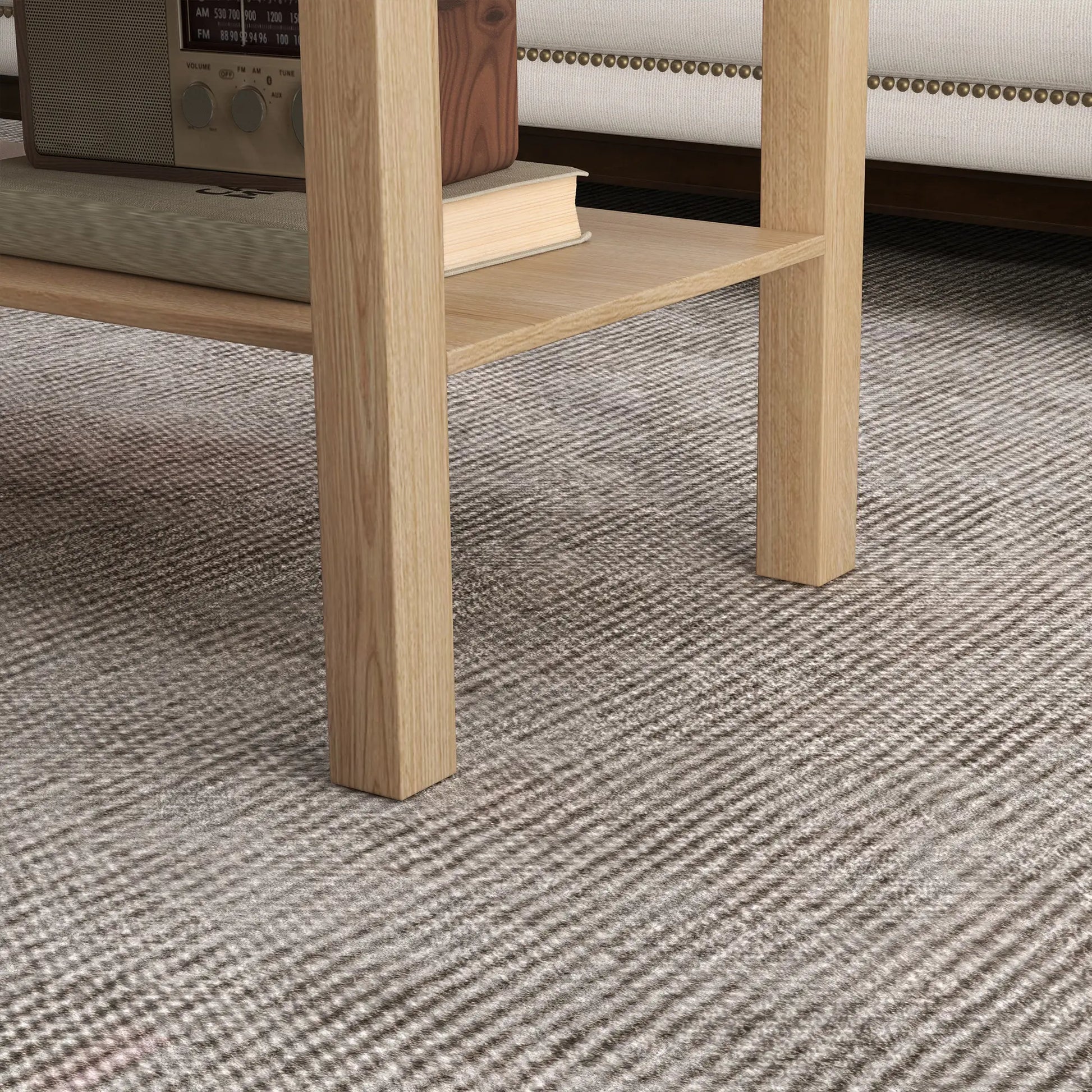 2 Tier Coffee Table with Storage, Rectangular, Nature Wood, Wood Coffee Tables at Gallery Canada