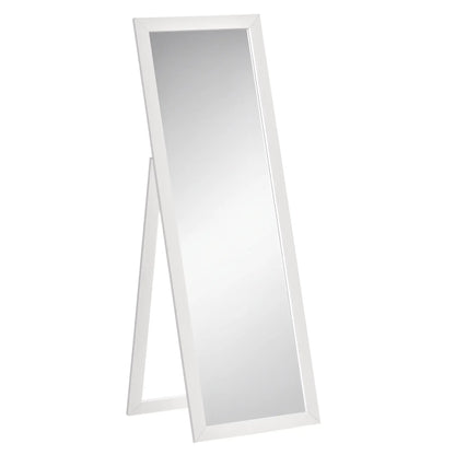 58" x 20" Full Length Mirror, Floor Standing, Bedroom Living Room, White Full Length Mirrors White at Gallery Canada